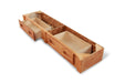 Rustic Classics Underbed Storage Drawers Pine Underbed Storage with 2 Drawers in Amber Wash