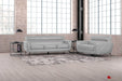True Contemporary Sofa Set Grey William 2 Piece Tufted Faux Leather Sofa and Loveseat Set - Available in 2 Colours