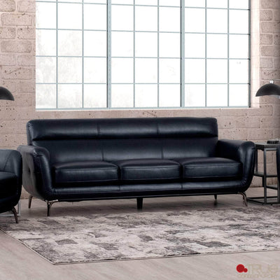 True Contemporary William Tufted Faux Leather Sofa, image 1