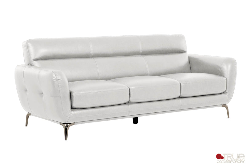 True Contemporary Sofa William Tufted Faux Leather Sofa - Available in 2 Colours