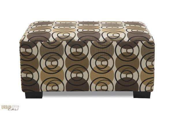 Urban Cali Ottoman Hayward Swirl Design Ottoman