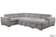 Urban Cali Sectional Bel Air Large Modular Sleeper Sectional Sofa Bed with Storage Chaise in Thora Stone