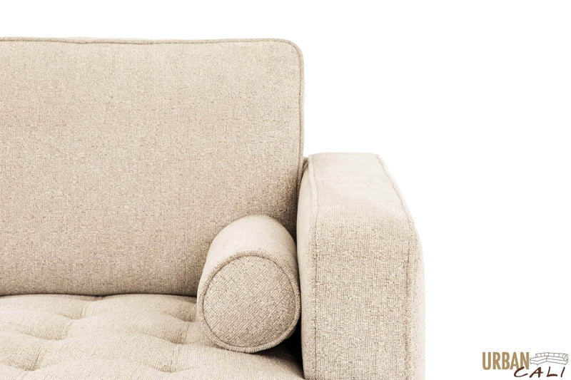 Urban Cali Sectional Palm Springs Sectional Sofa in Nora Oat