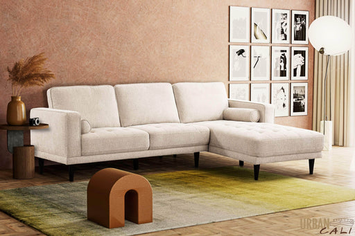 Urban Cali Sectional Palm Springs Sectional Sofa in Nora Oat