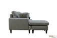 Urban Cali Sectional Sofa Sophia 84" Wide Sectional Sofa with Reversible Chaise in Blue Linen