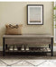 Walker Edison Bench Grey Wash 48" Park City Modern Farmhouse Metal and Wood Storage Bench - Available in 4 Colours