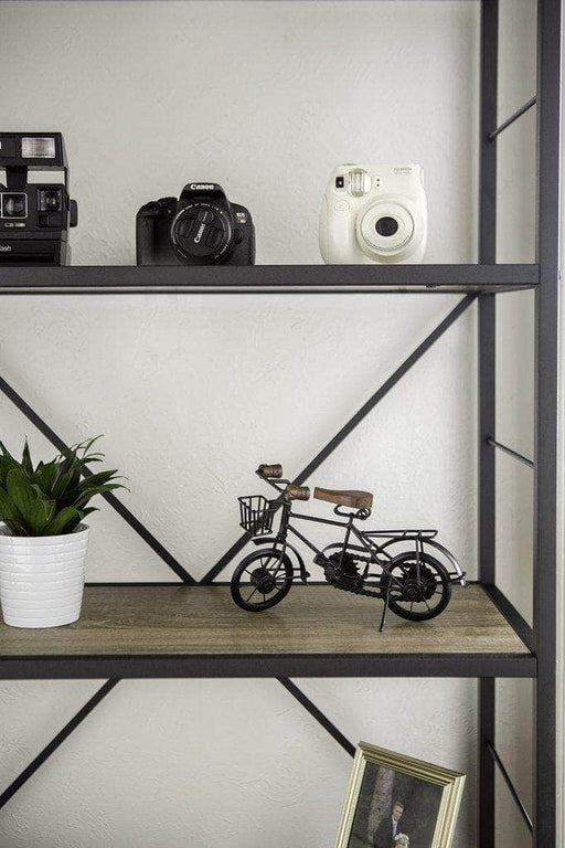 Walker Edison Bookcase 63" Rustic Industrial Bookcase - Available in 5 Colours