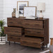 Walker Edison Buffet Rustic Oak Modern Rustic Farmhouse Wood 6-Drawer Dresser - Available in 3 Colours