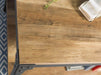 Walker Edison Coffee Table Angle Iron Rustic Rectangular Coffee Table - Available in 5 Colours