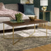 Walker Edison Coffee Table Geometric Rectangle Coffee Table - Available in 3 Colours
