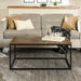 Walker Edison Coffee Table Lowell Mixed Material Coffee Table - Available in 3 Colours