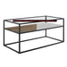 Walker Edison Coffee Table Modern Reversible Shelf Coffee Table - Available in 2 Colours