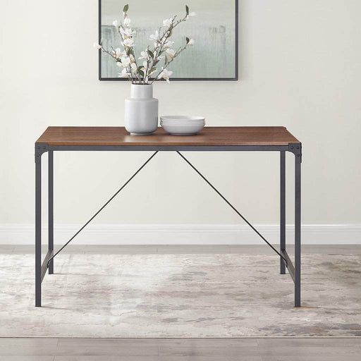 Walker Edison Dining Table 48" Industrial Wood Rectangular Dining Table - Available in 3 Colours         
