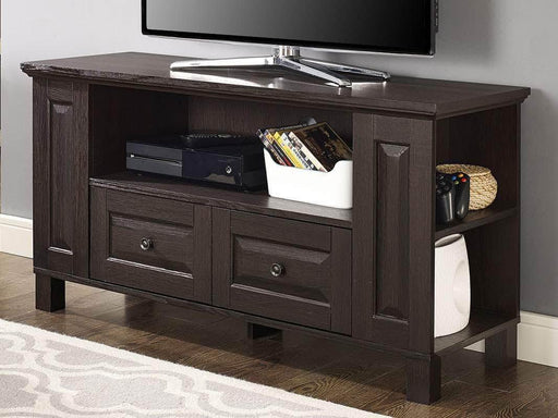 Walker Edison TV Stand Espresso 44" Columbus Traditional Wood TV Stand - Available in 2 Colours