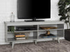 Walker Edison TV Stand Grey 58" Simple Mid Century Modern Wood TV Stand - Available in 3 Colours
