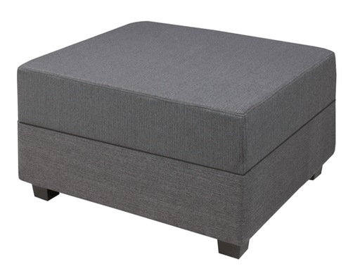 Wholesale Furniture Brokers Canada Baxton Large Ottoman in Cobblestone Leather Match